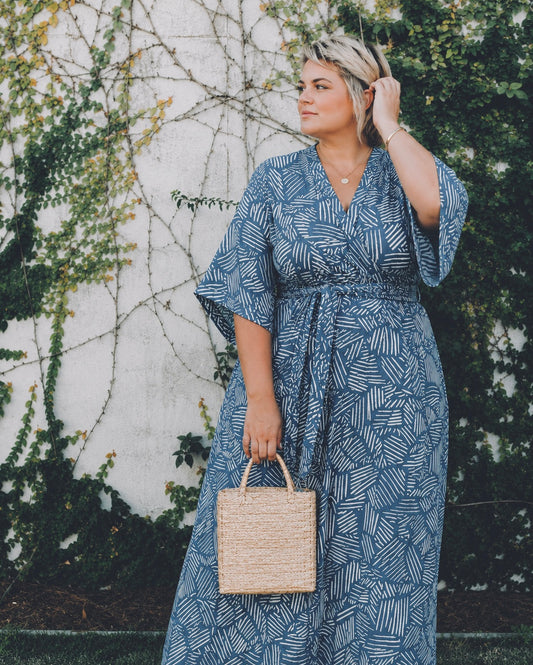 ‘Velma' Wrap Dress in THICKET